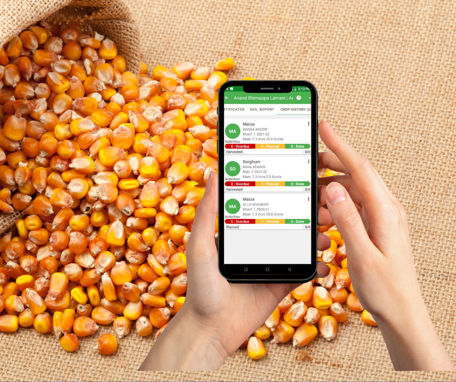 maize traceability, maize supply chain, farm management, farm monitoring software