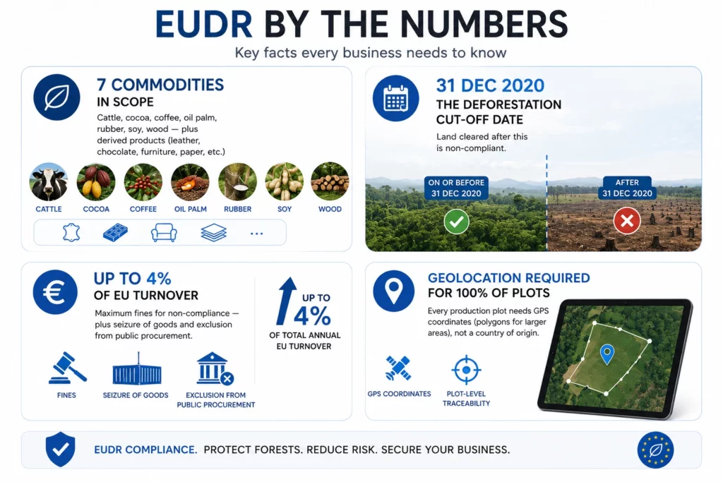 eudr compliance, deforestation free supply chains 