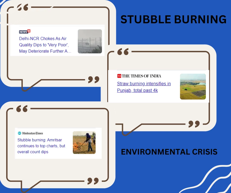 stubble burning, stubble burning in agriculture
