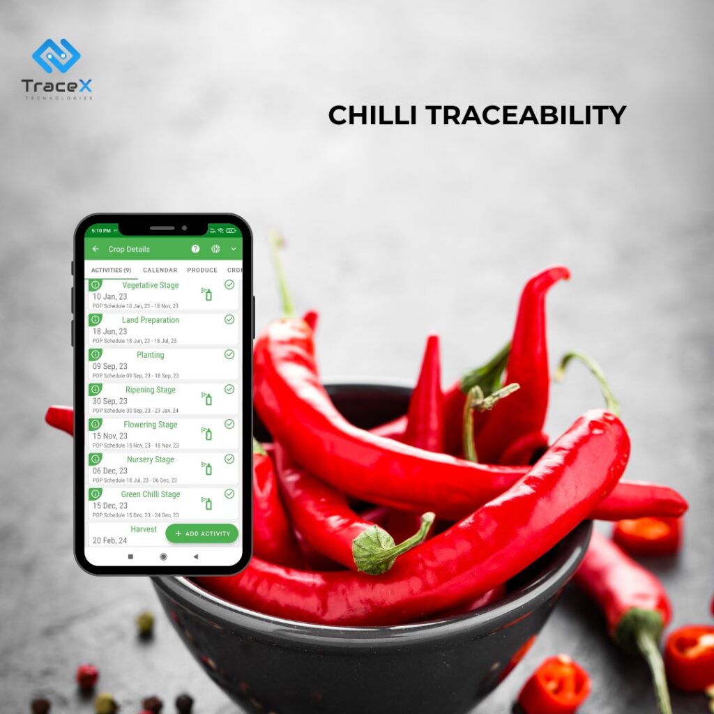 Chili Value Chain, chilli traceability