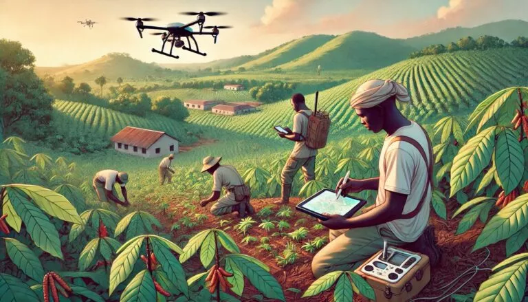 farm mapping, farm mapping with walk and plot, cocoa farm mapping