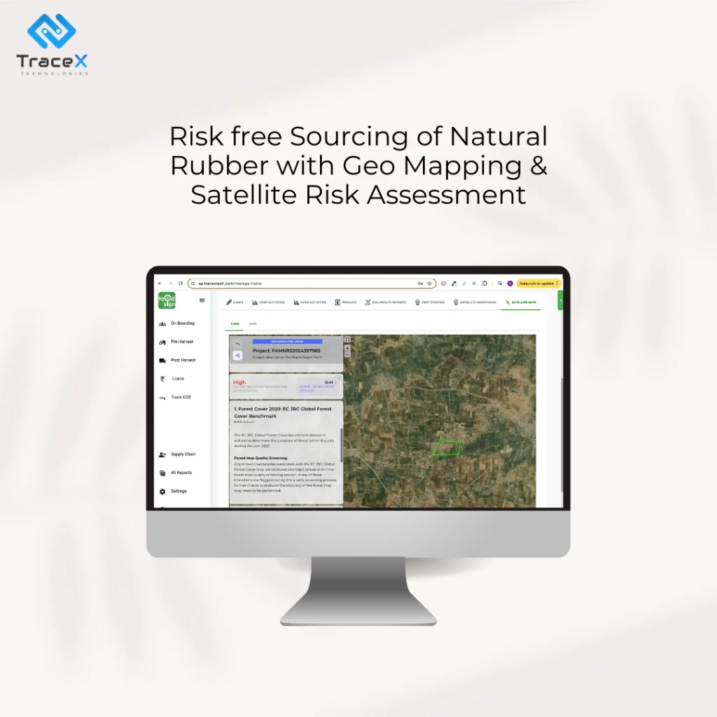 eudr compliance, rubber eudr, eudr rubber compliance, geo mapping