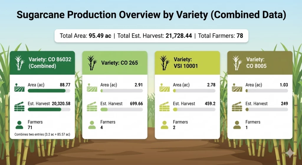 Sugarcane Farmers with TraceX Farm Digitization Solutions