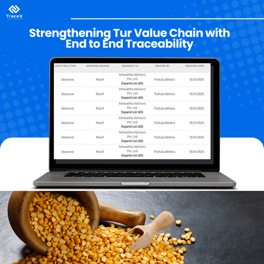 Tur Value Chains, Tur traceability, tur supply chain, End-to-End Food Traceability