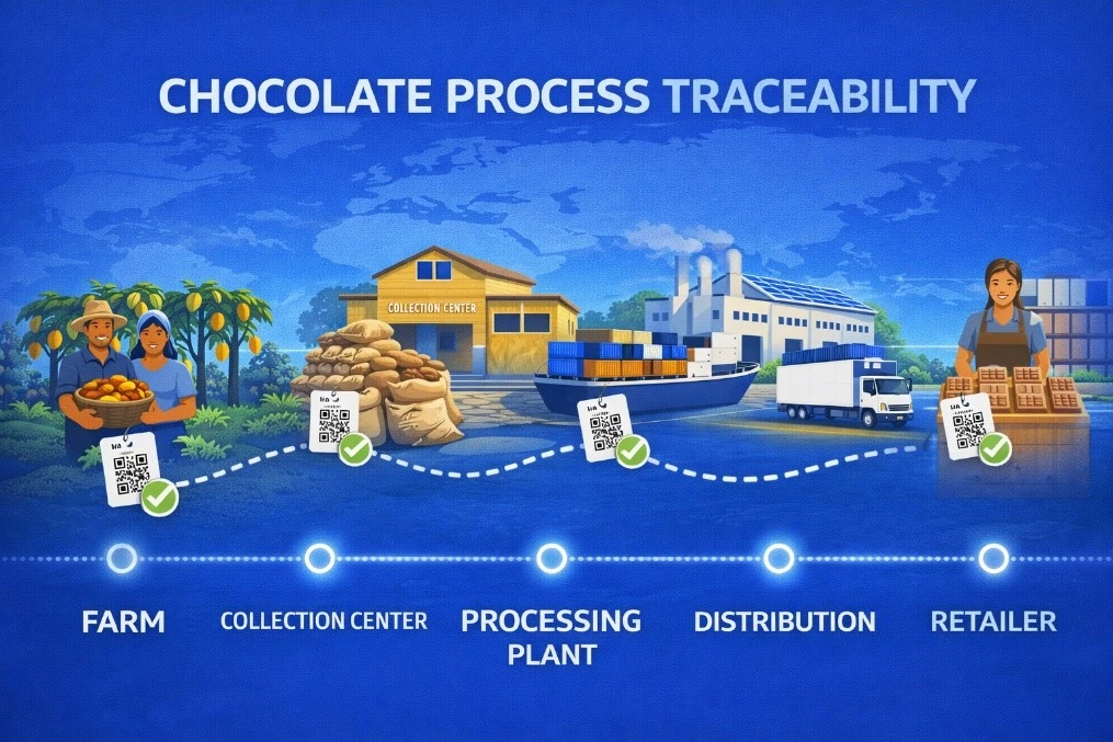 Choclate process tracibillity