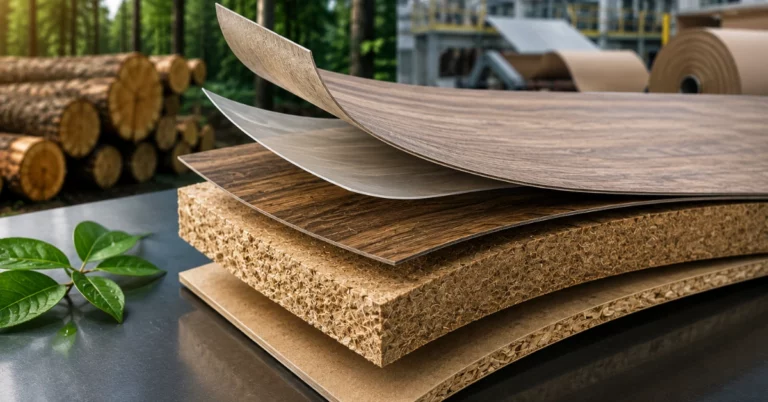 EUDR for Laminate & HPL Manufacturers, EUDR laminate compliance, HPL wood traceability, decorative paper EUDR, composite product DDS, kraft paper deforestation-free