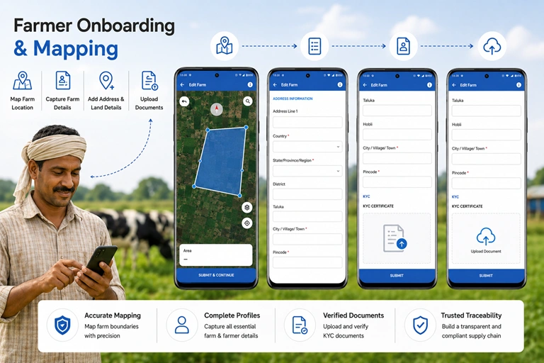 farmer onboarding and mapping